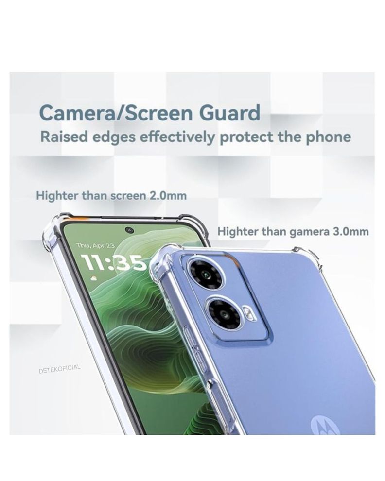 Carcasa transparente antigolpes para Motorola G55-2