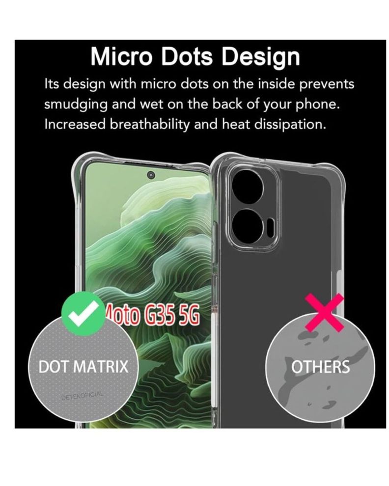 Carcasa transparente antigolpes para Motorola G55-3