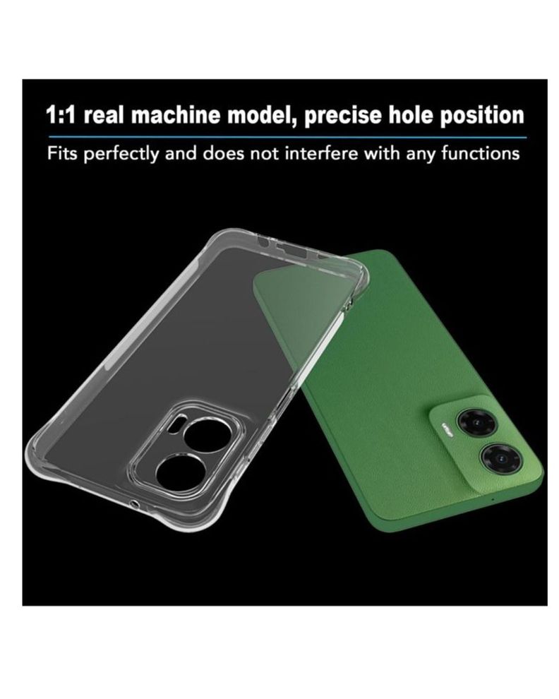 Carcasa transparente antigolpes para Motorola G55-4