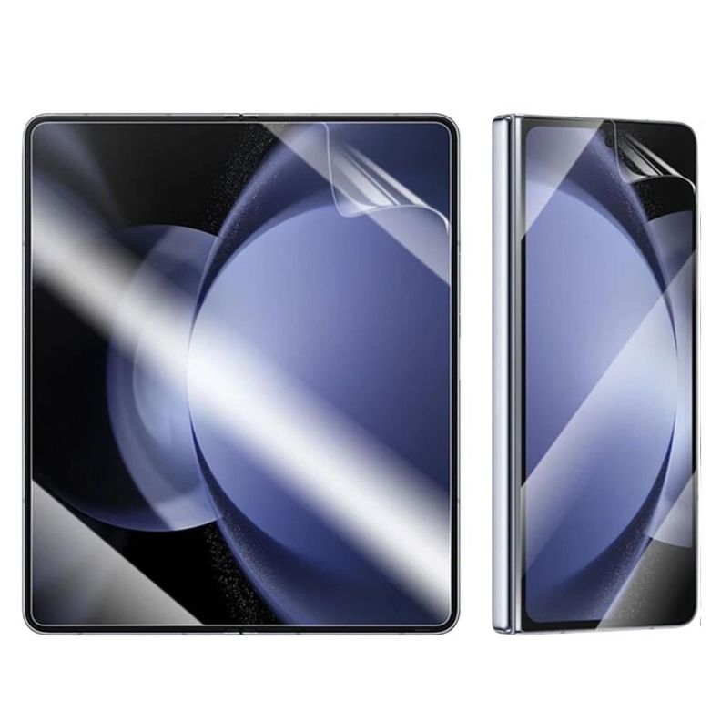 Carcasa Transparente Reforzada Para Samsung Z Fold 6 + Lamina Hidrogel-2