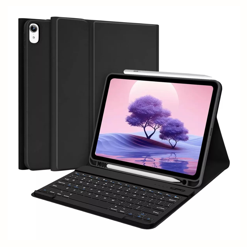 Funda Con Teclado Bluetooth Para iPad Air 11 M2 2024 -0