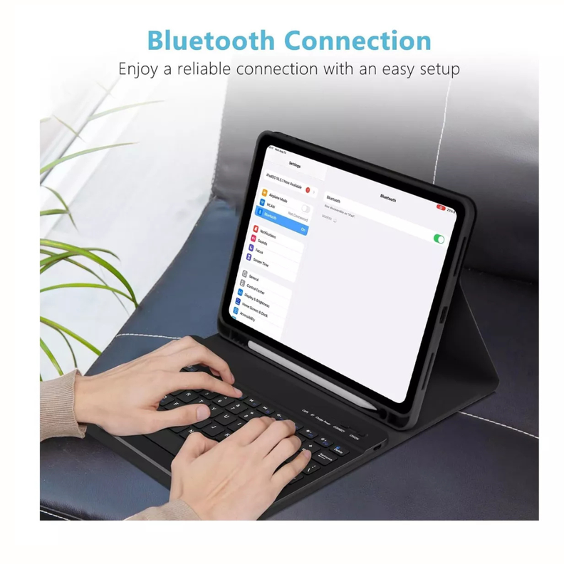 Funda Con Teclado Bluetooth Para iPad Air 11 M2 2024 -6