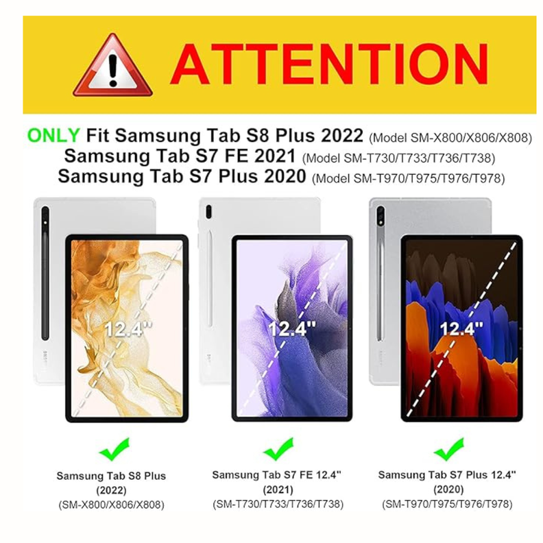 Carcasa Funda Antigolpes Para Tablet Samsung S8 Plus 12.4-1
