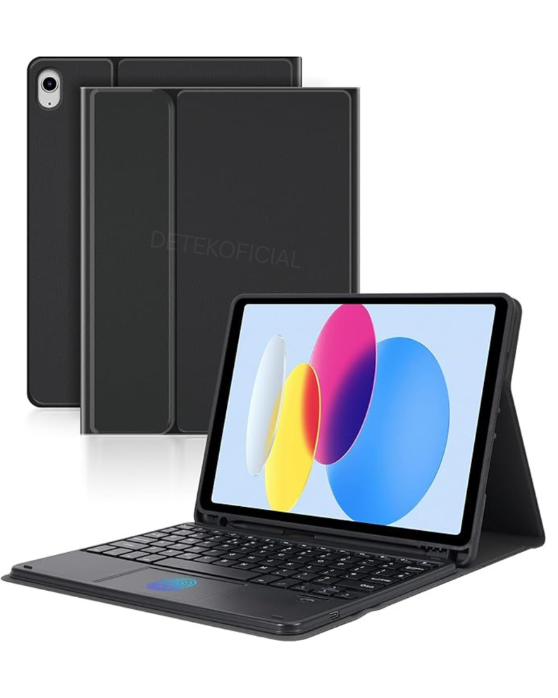 Funda con teclado bluetooth touchpad para iPad 11 Generacion A16 2025  Negro