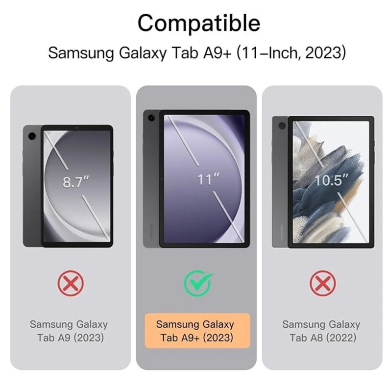 Funda Con Teclado Bluetooth Para Samsung Galaxy A9+ Plus 11"-1