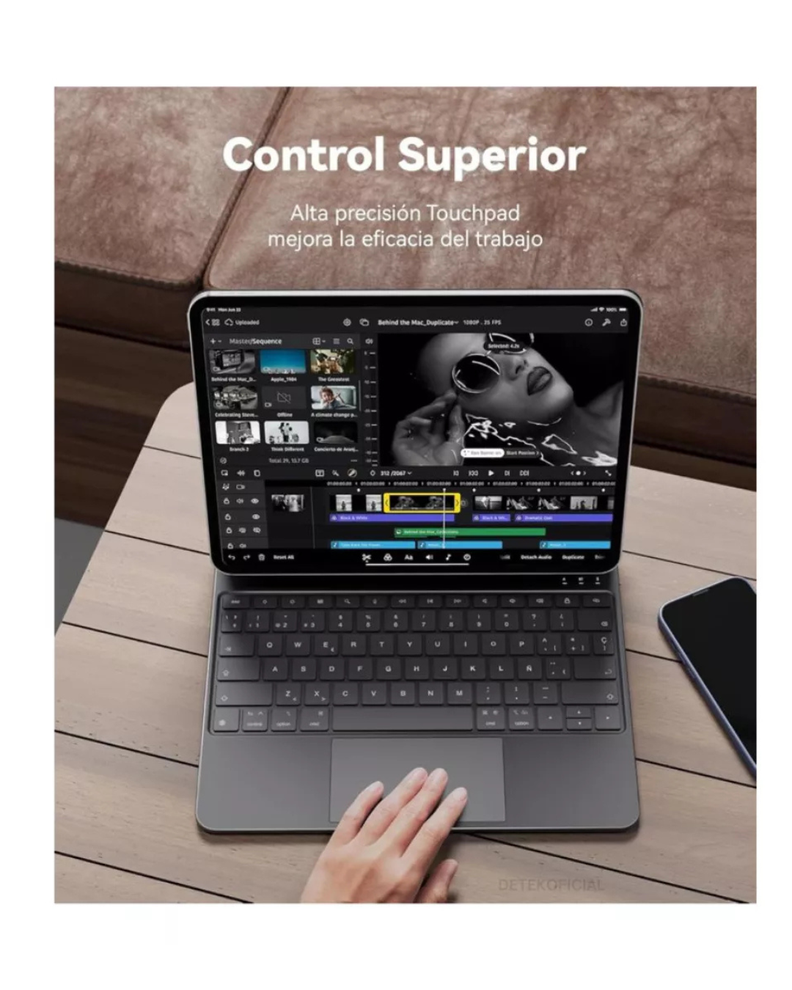 Teclado Magic Keyboard Español Para iPad Air 13 M3 2025-5