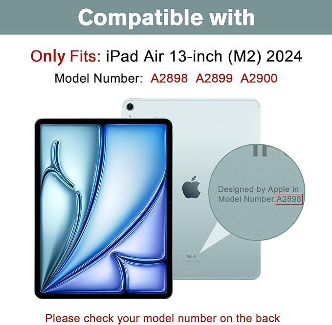 Funda Smart Cover Para iPad Air 13 M2 2024 Con Ranura -1