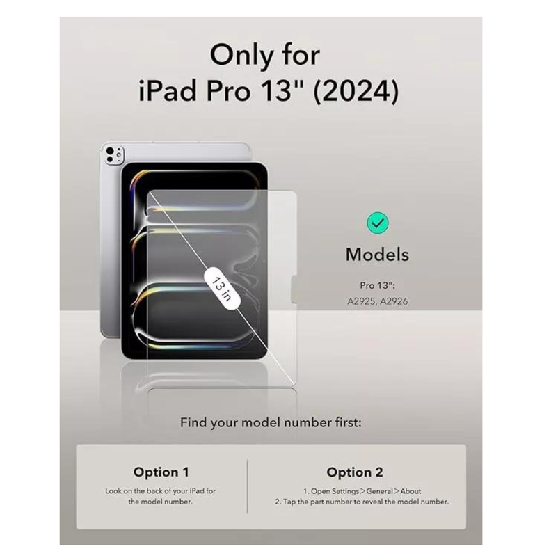Funda Smart Cover Para iPad Pro 13 M4 2024 Con Ranura-1