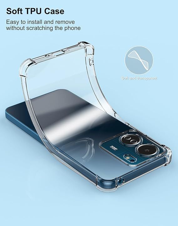 Carcasa transparente antigolpes para Xioami Poco C65 / Redmi 13C 4G -3
