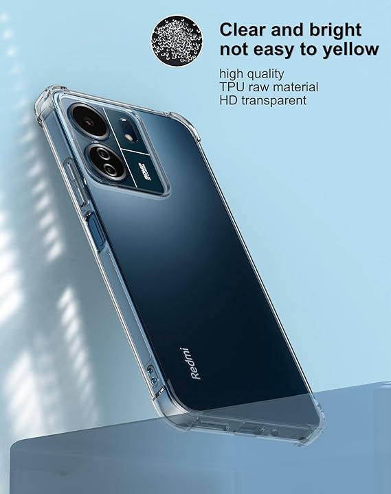 Carcasa transparente antigolpes para Xioami Poco C65 / Redmi 13C 4G -6