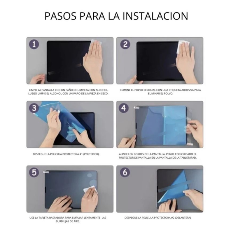 Lamina Mica Paper-Like para iPad Air 6 11" M2 2024 Sensacion papel -5