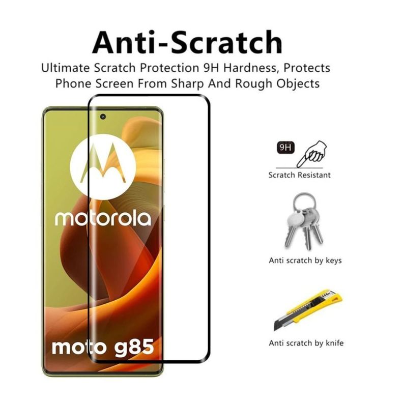 Lamina Mica de vidrio Curva Para Motorola G85 -3