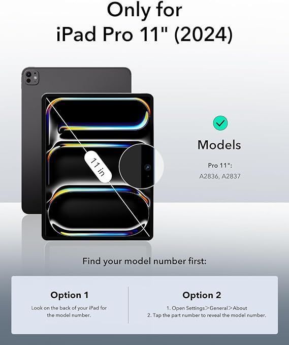 Funda Smart Cover para iPad Pro 11 M4 2024 Con Ranura -1