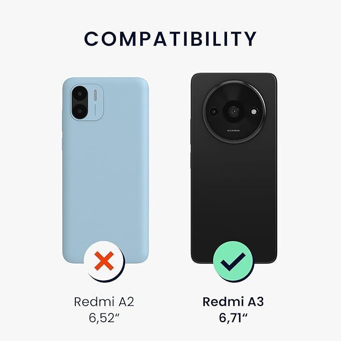 Carcasa transparente anti-golpe para Xioami Redmi A3 -1
