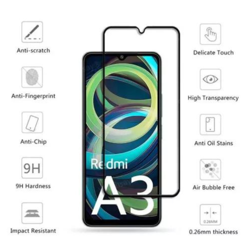Lamina mica de vidrio templado para xiaomi redmi A3 -2