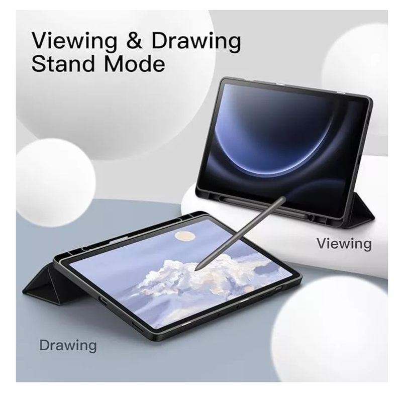 Funda Smart Cover Para Tablet Samsung S9 Fe Plus 12.4" -3