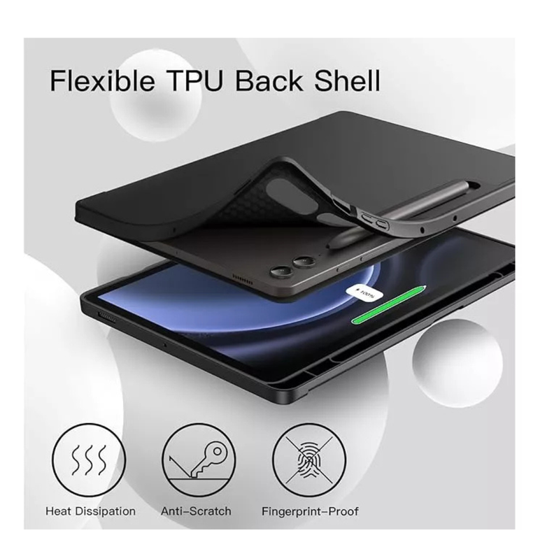 Funda Smart Cover Para Tablet Samsung S9 Fe Plus 12.4" -4