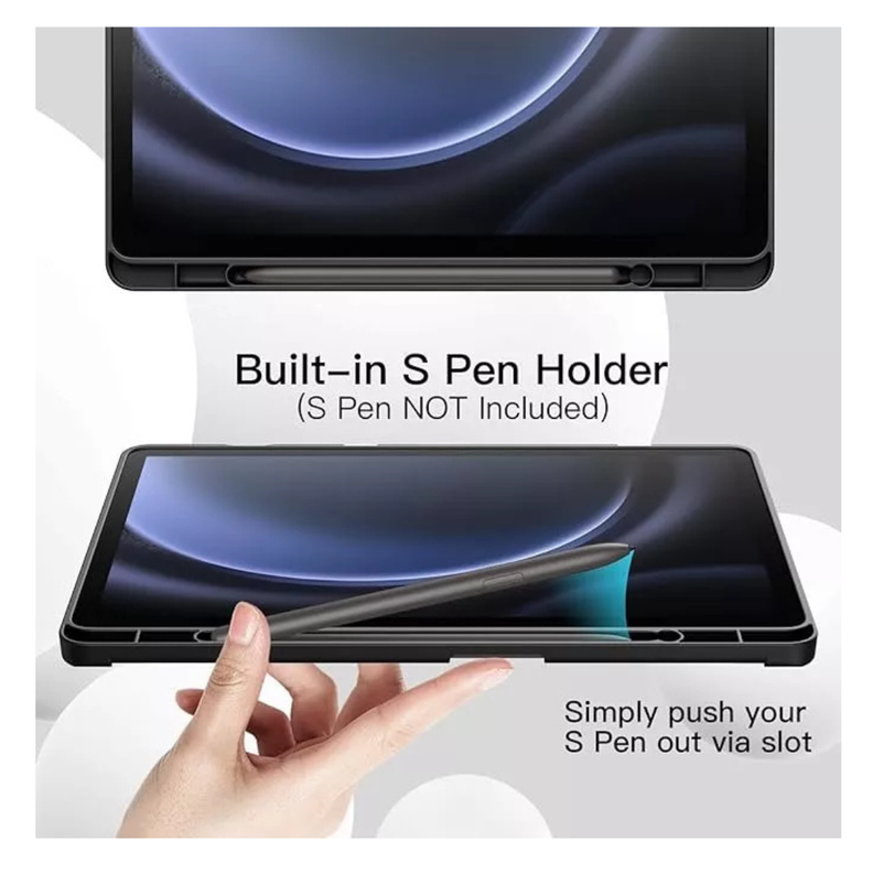 Funda Smart Cover Para Tablet Samsung S9 Fe Plus 12.4" -5