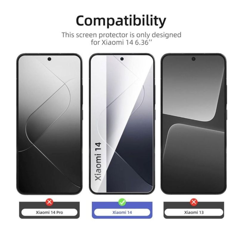 Lamina Mica vidrio Completa para Xiaomi 14 -2