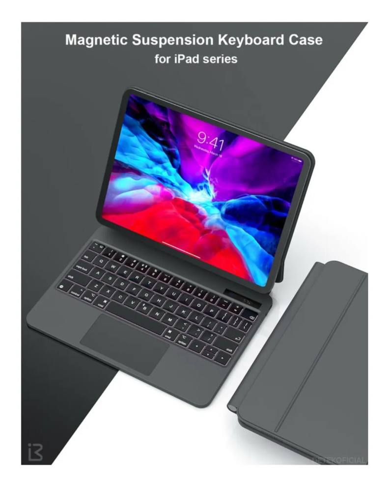 Teclado Magic Keyboard Español Para iPad Air 11 M3 2025 Detek