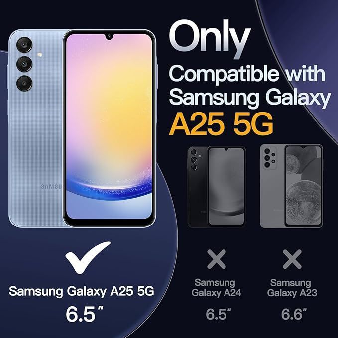 Carcasa transparente anti golpe para Samsung A25 5G -1