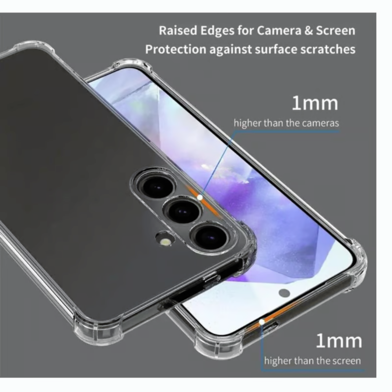 Carcasa transparente anti golpe para Samsung A25 5G -2