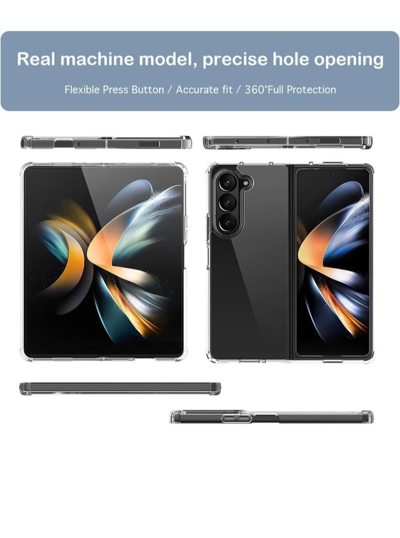 Carcasa Transparente Reforzado Para Samsung Galaxy Z Fold 6-2