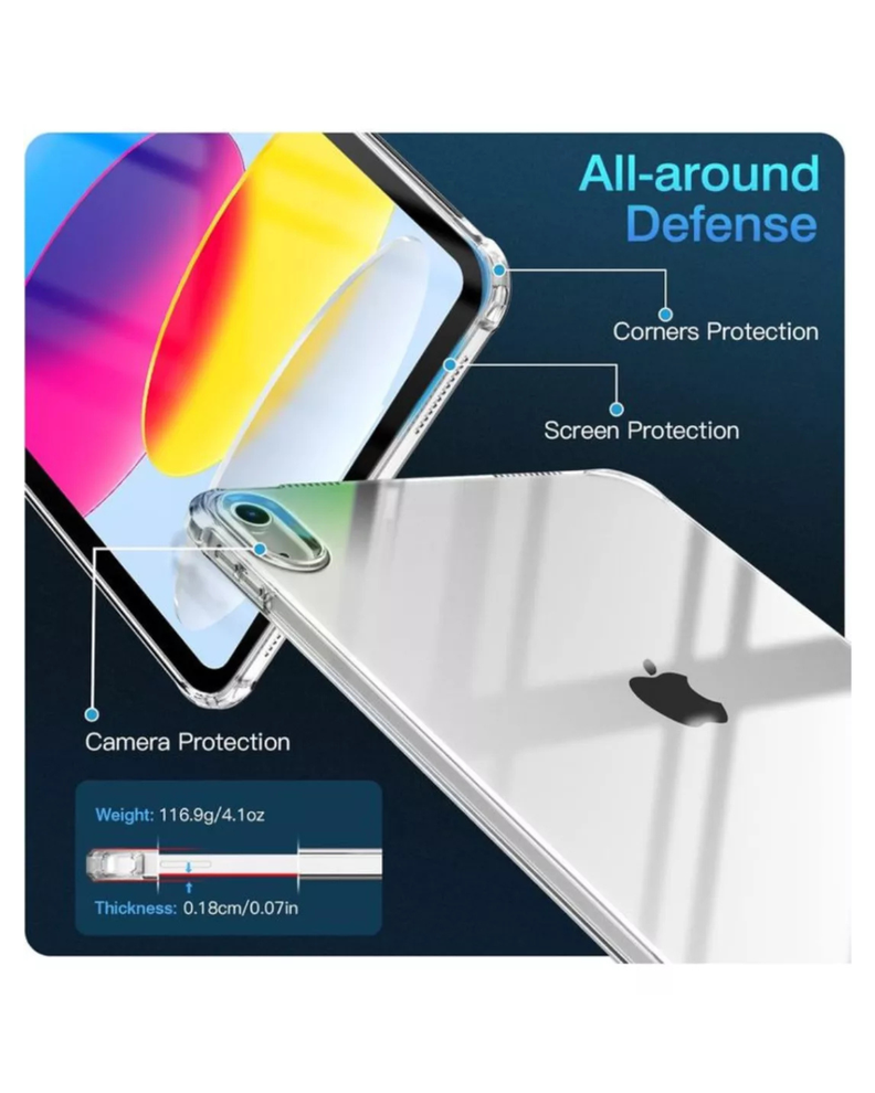 Carcasa Transparente Reforzada Para iPad 11th Gene A16 2025-3