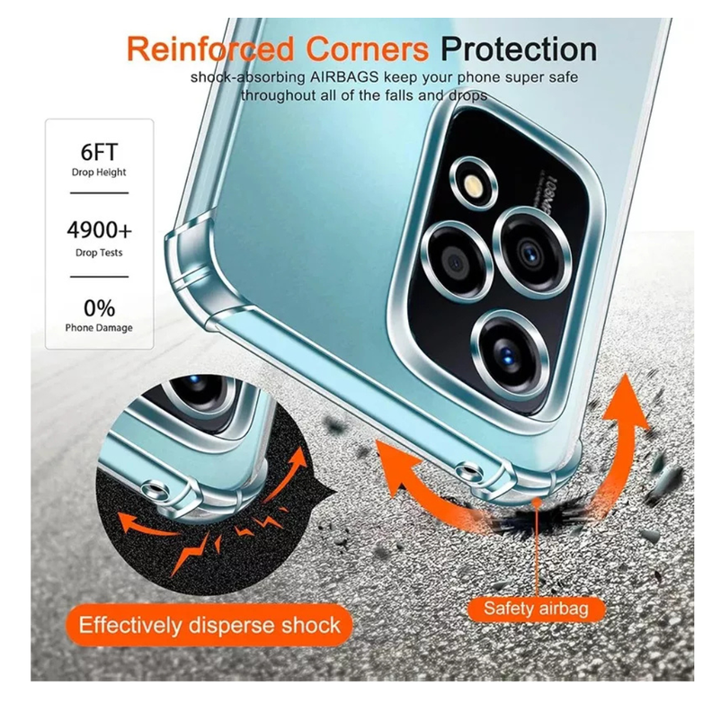 Carcasa Transparente Antigolpes para Honor 200 Lite 5G -6