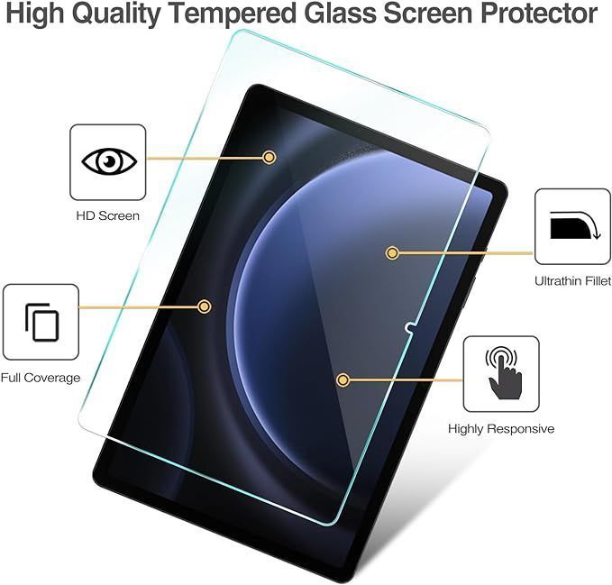 Lamina Mica Vidrio Templado Para Tablet S7 Fe / S7+ Plus / S8+ Plus 12.4" -2