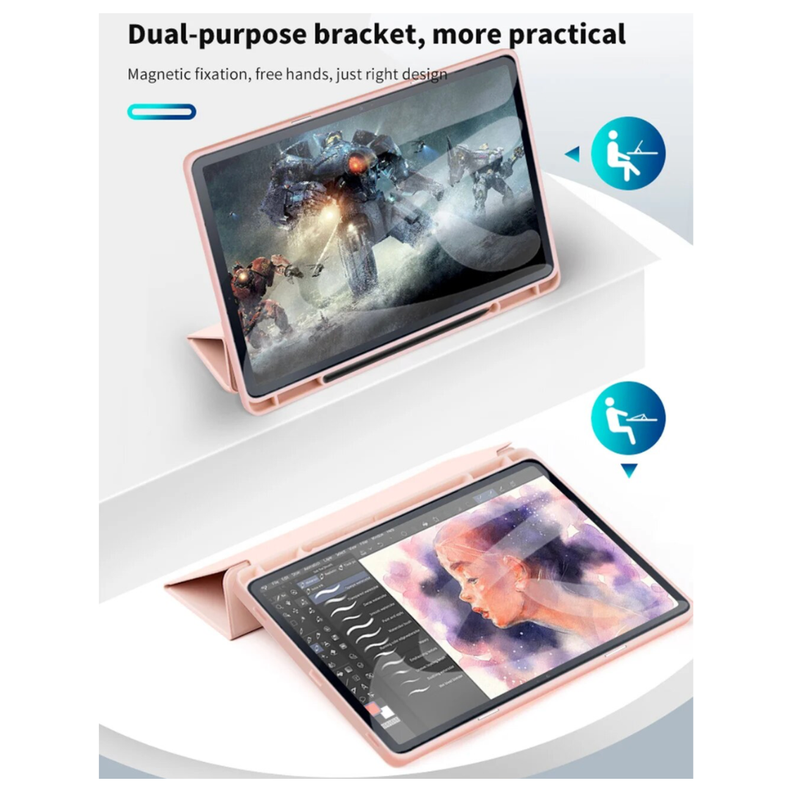 Carcasa Funda Smart Cover Para Tablet Samsung S9 / S9 Fe 10.9"-3