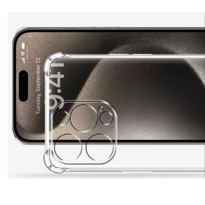 Carcasa Funda Transparente Antigolpes Para iPhone 16 Pro -3