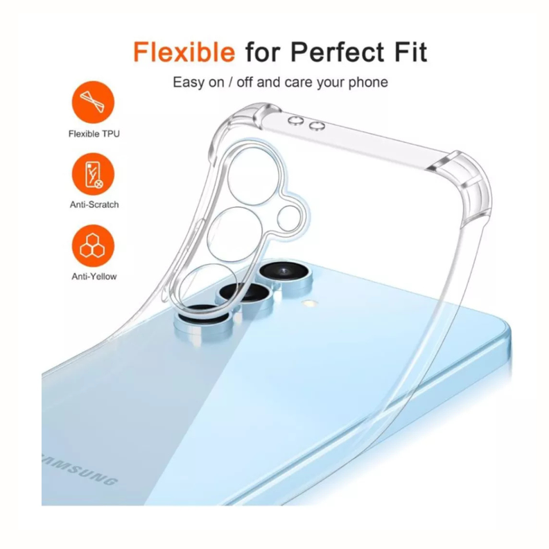 Carcasa Antigolpes Transparente Para Samsung S24 Fe -2
