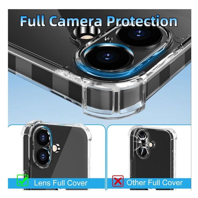  Carcasa Funda Transparente Antigolpes Para iPhone 16 -2