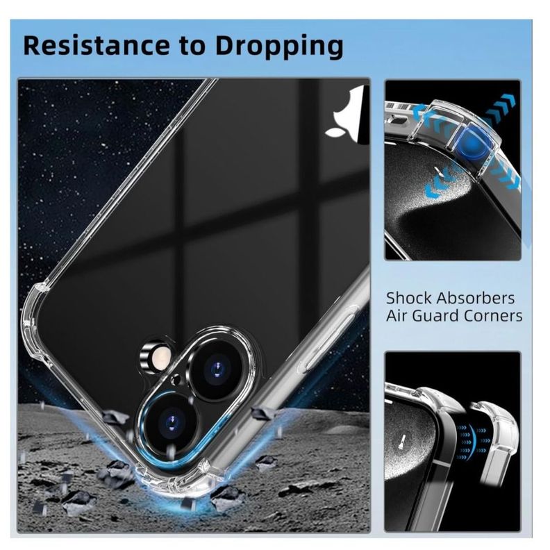  Carcasa Funda Transparente Antigolpes Para iPhone 16 -5