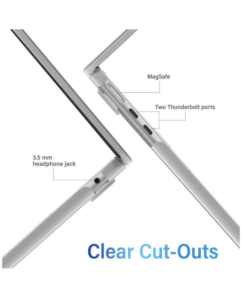 Carcasa Protectora Acrilico Para MacBook Air 13,6 M3 2024-2