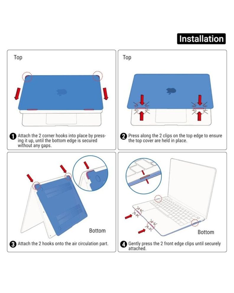 Carcasa Protectora Acrilico Para MacBook Air 13,6 M3 2024-5