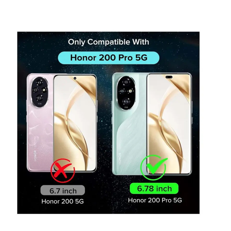 Carcasa Transparente Antigolpes para Honor 200 Pro 5G-1