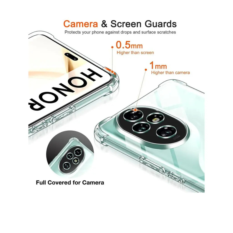 Carcasa Transparente Antigolpes para Honor 200 Pro 5G-3