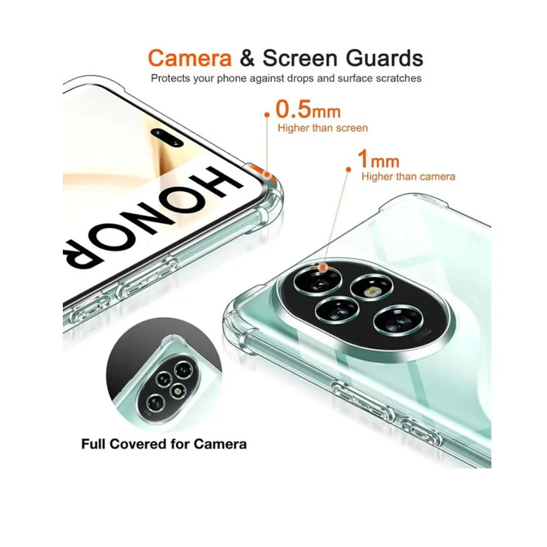 Carcasa Transparente Antigolpes para Honor 200 Pro 5G-4