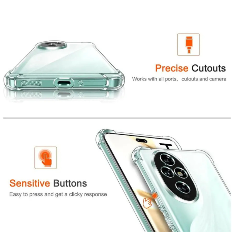Carcasa Transparente Antigolpes para Honor 200 Pro 5G-6