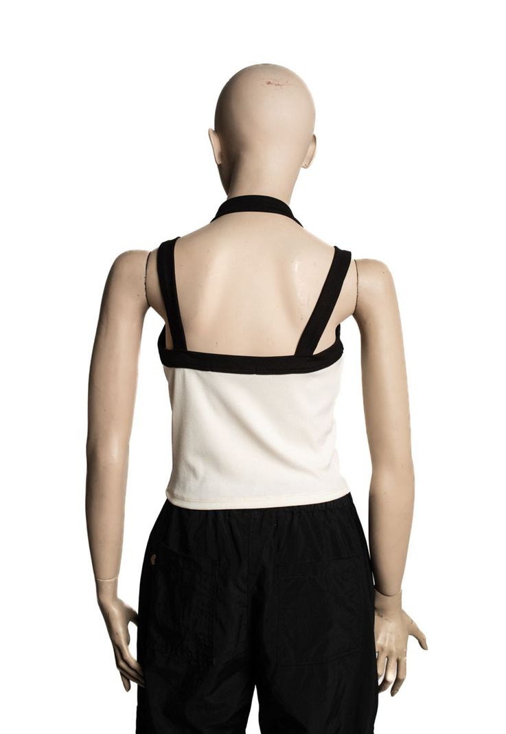 Polera Thai Crop Pabilo Doble Negro Cacao-1