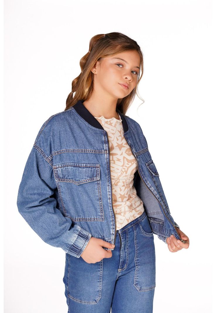 CHAQUETA SIRA BOMBER DENIM-0