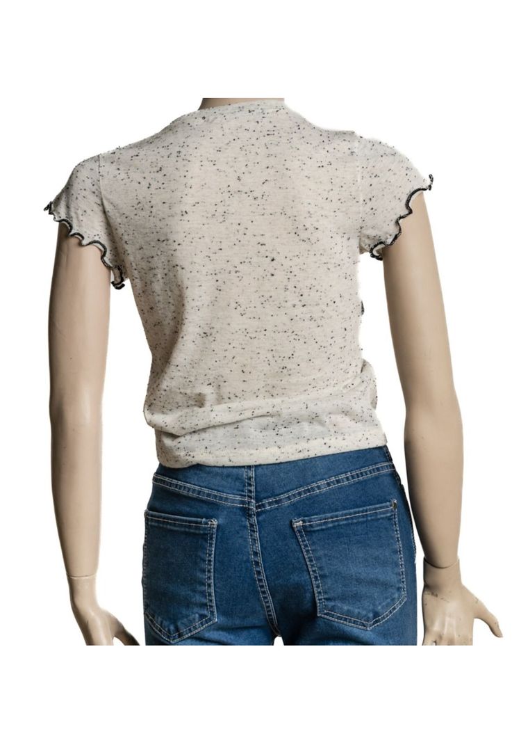 Polera Pili Regular Rulet Contratono Color Crudo Cacao-2