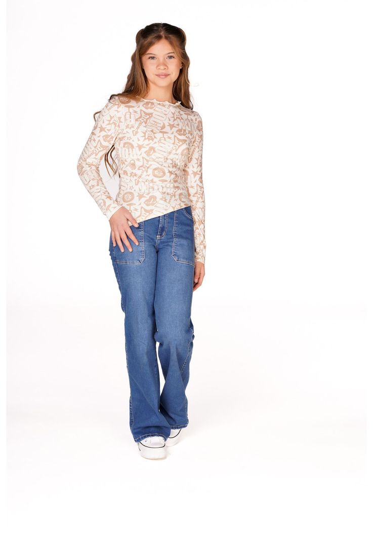 SWEATER ITA REGULAR ASIMETRICO Y ESTAMPADO-0