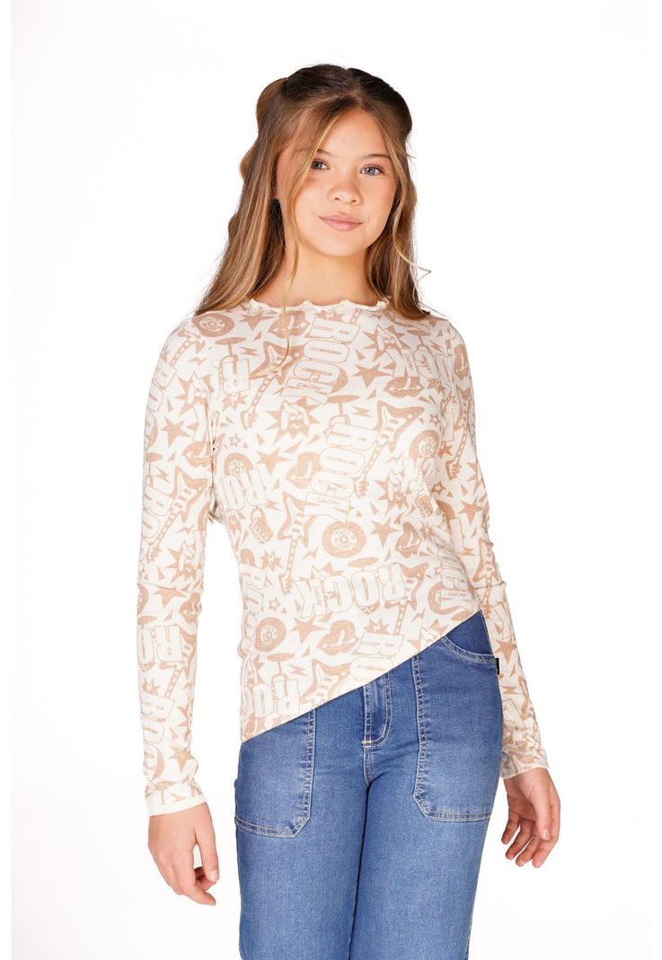 SWEATER ITA REGULAR ASIMETRICO Y ESTAMPADO-2