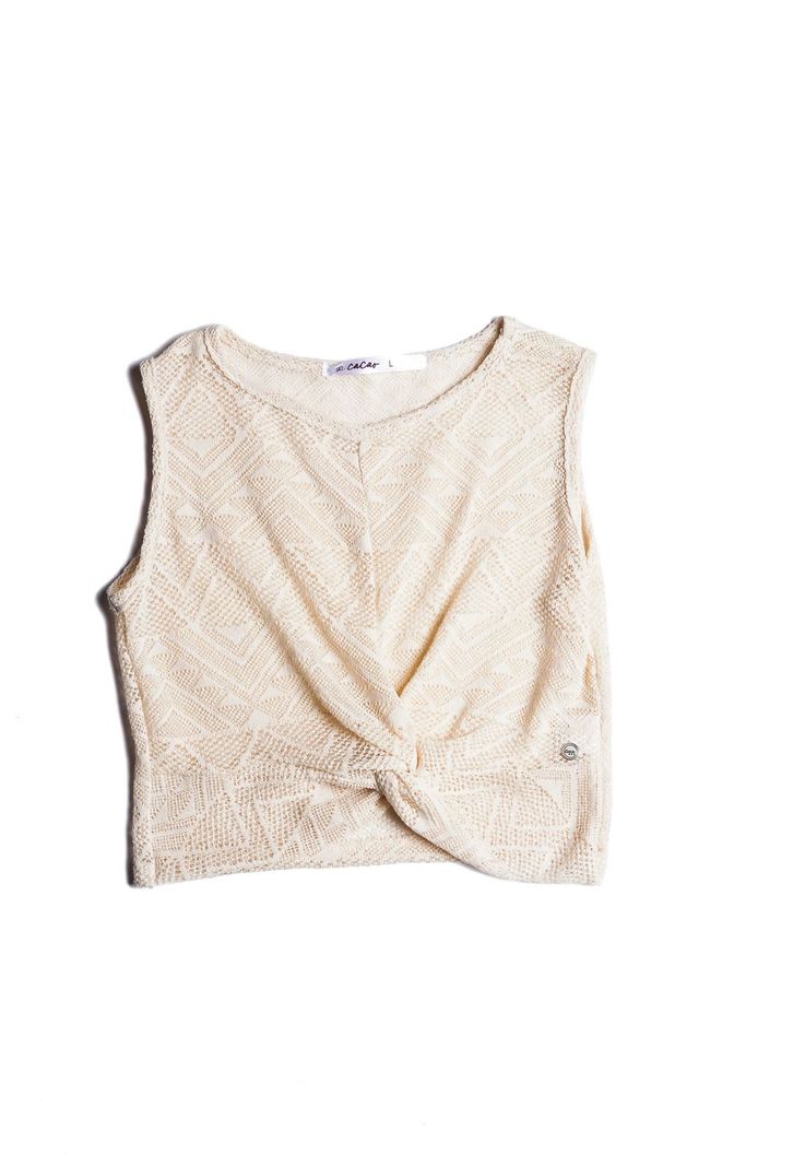 Polera Domenica Crop Nudo Color Crudo Cacao-0