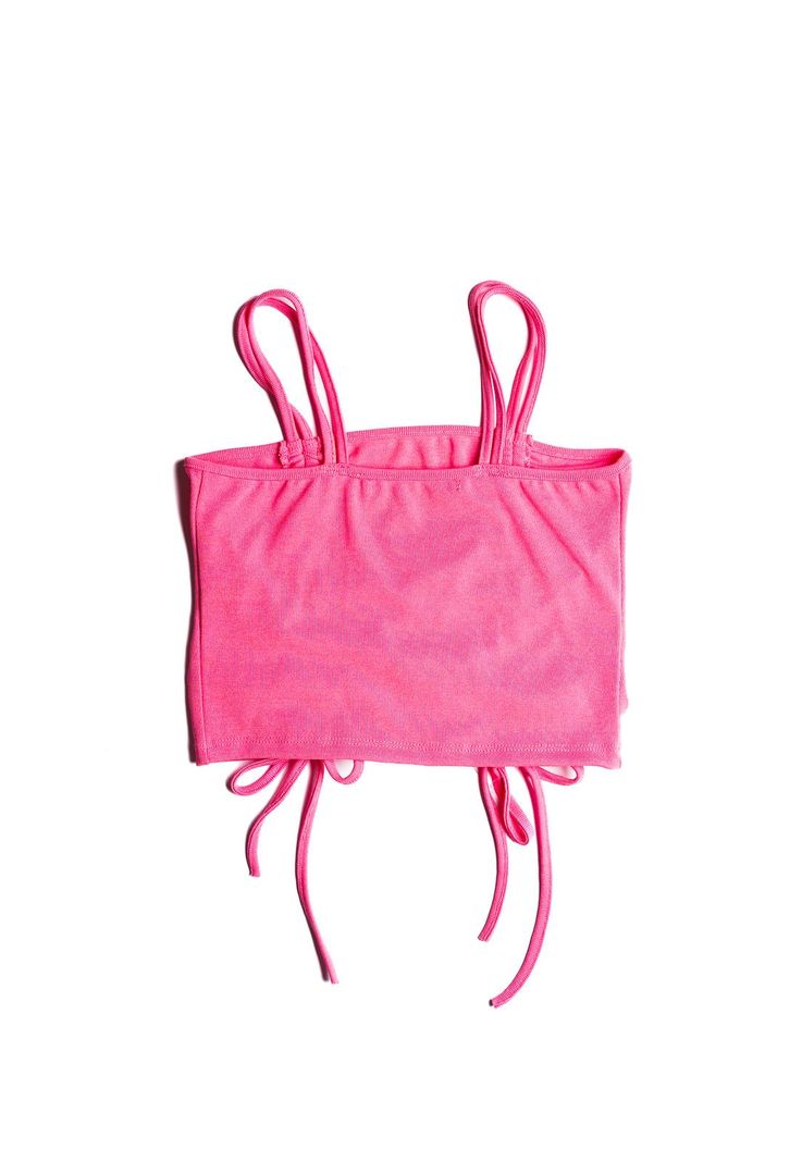 Polera Bari Crop Recogido en Costados Color Rosa Chile Cacao-1