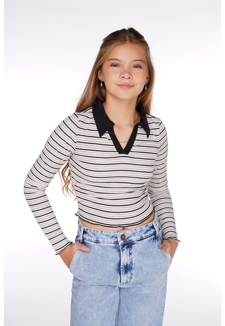 POLERA STRIPE REGULAR C/ CUELLO TIPO POLO-1