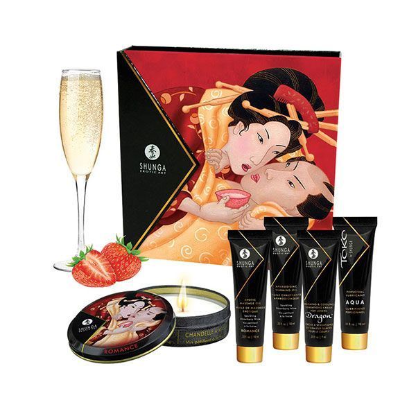 Kit Secretos de Geisha Vino Espumoso de Fresas-0